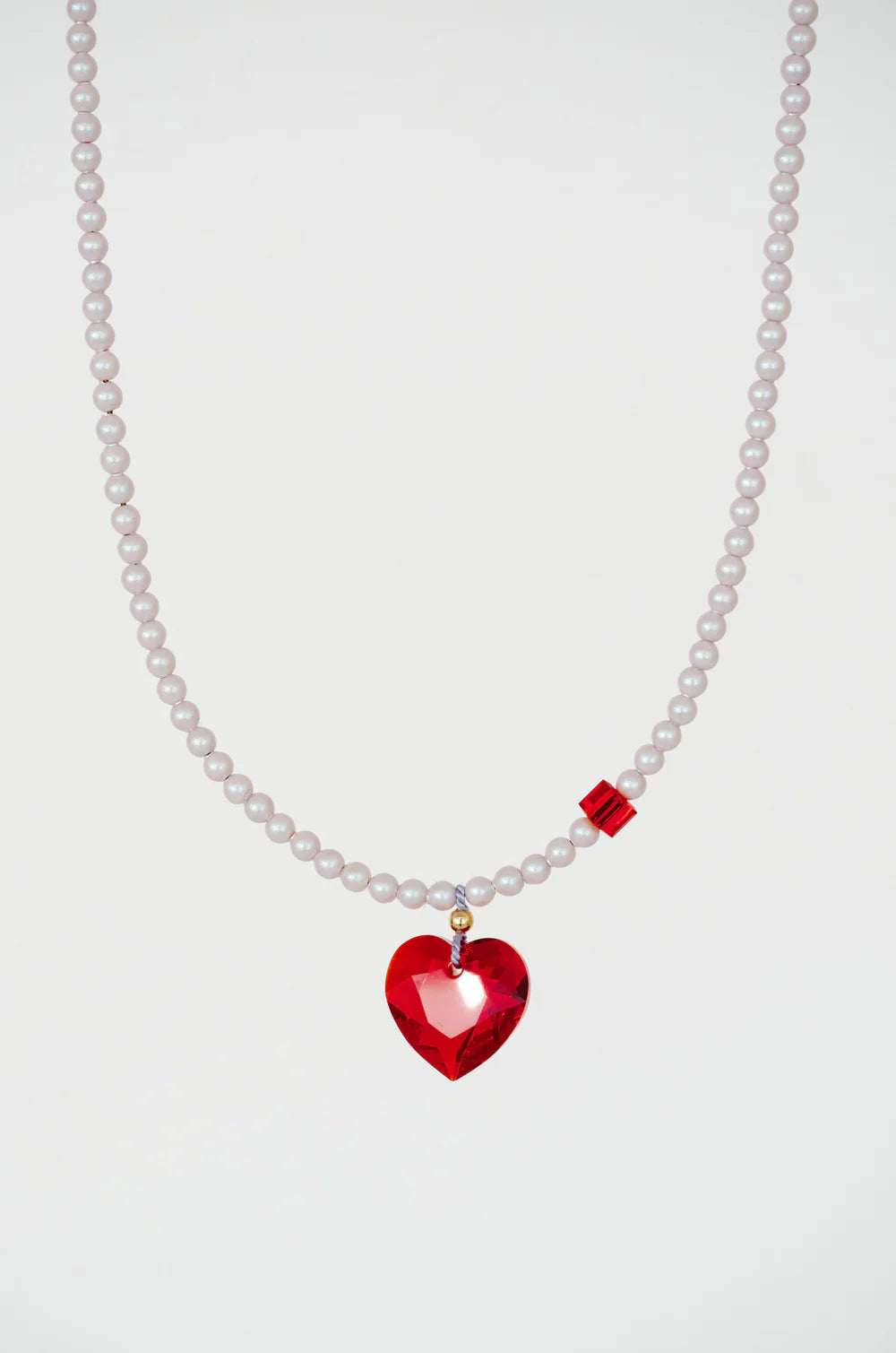 Abacus Row Big heart Necklace Amour