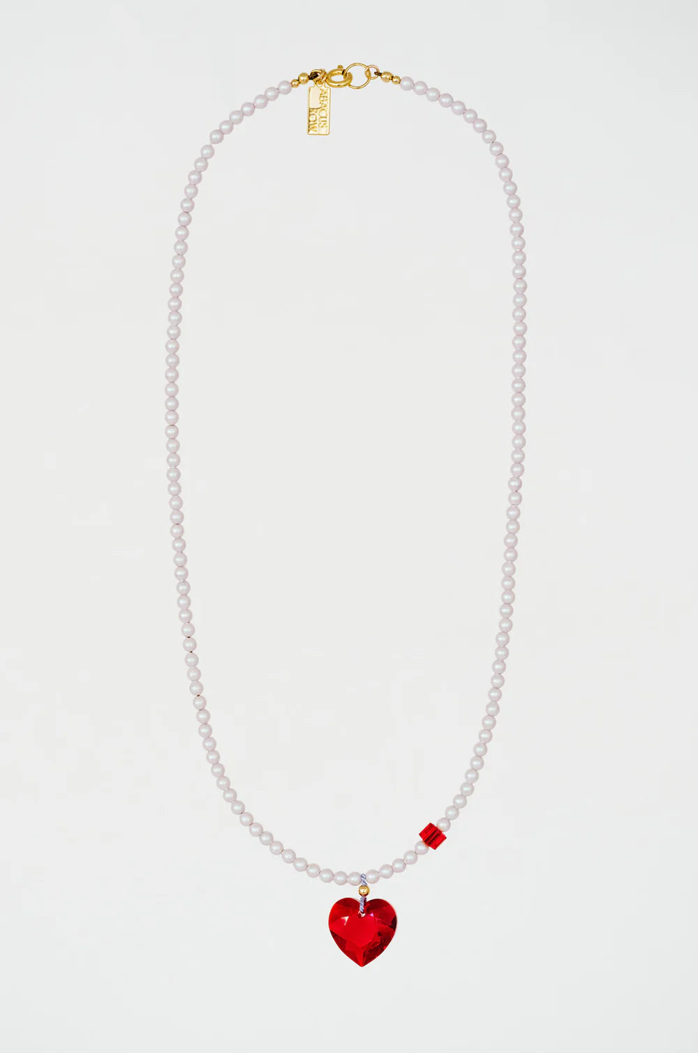 Abacus Row Big heart Necklace Amour