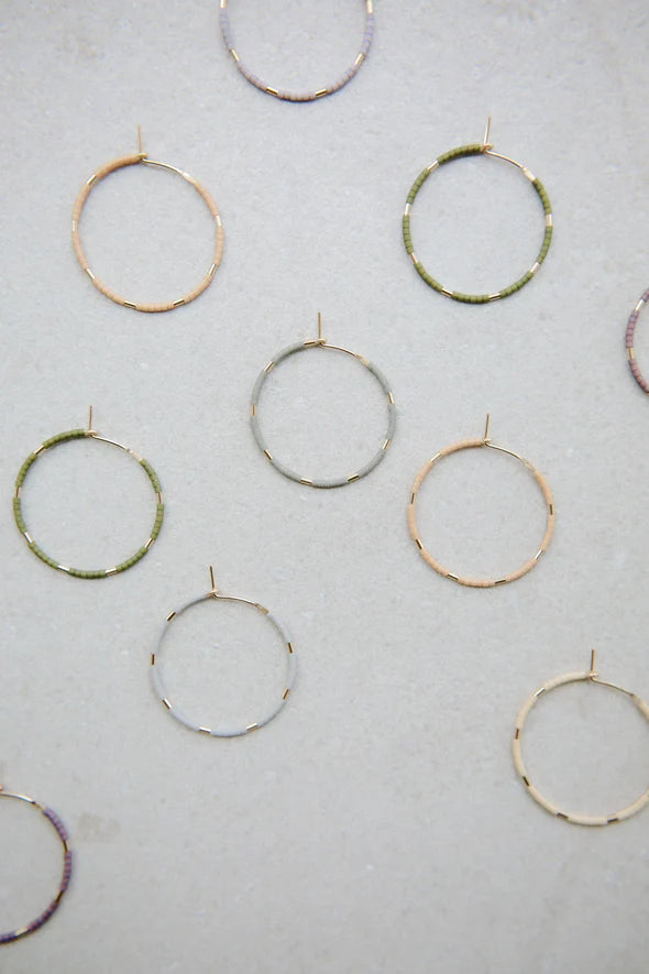Abacus Row Callisto Hoops - Mist