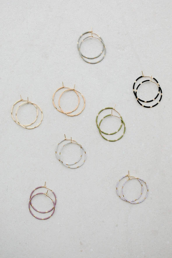 Abacus Row Callisto Hoops - Mist