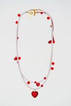 Abacus Row Confetti Necklace - Amour