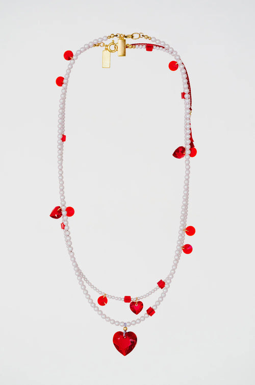 Abacus Row Confetti Necklace - Amour
