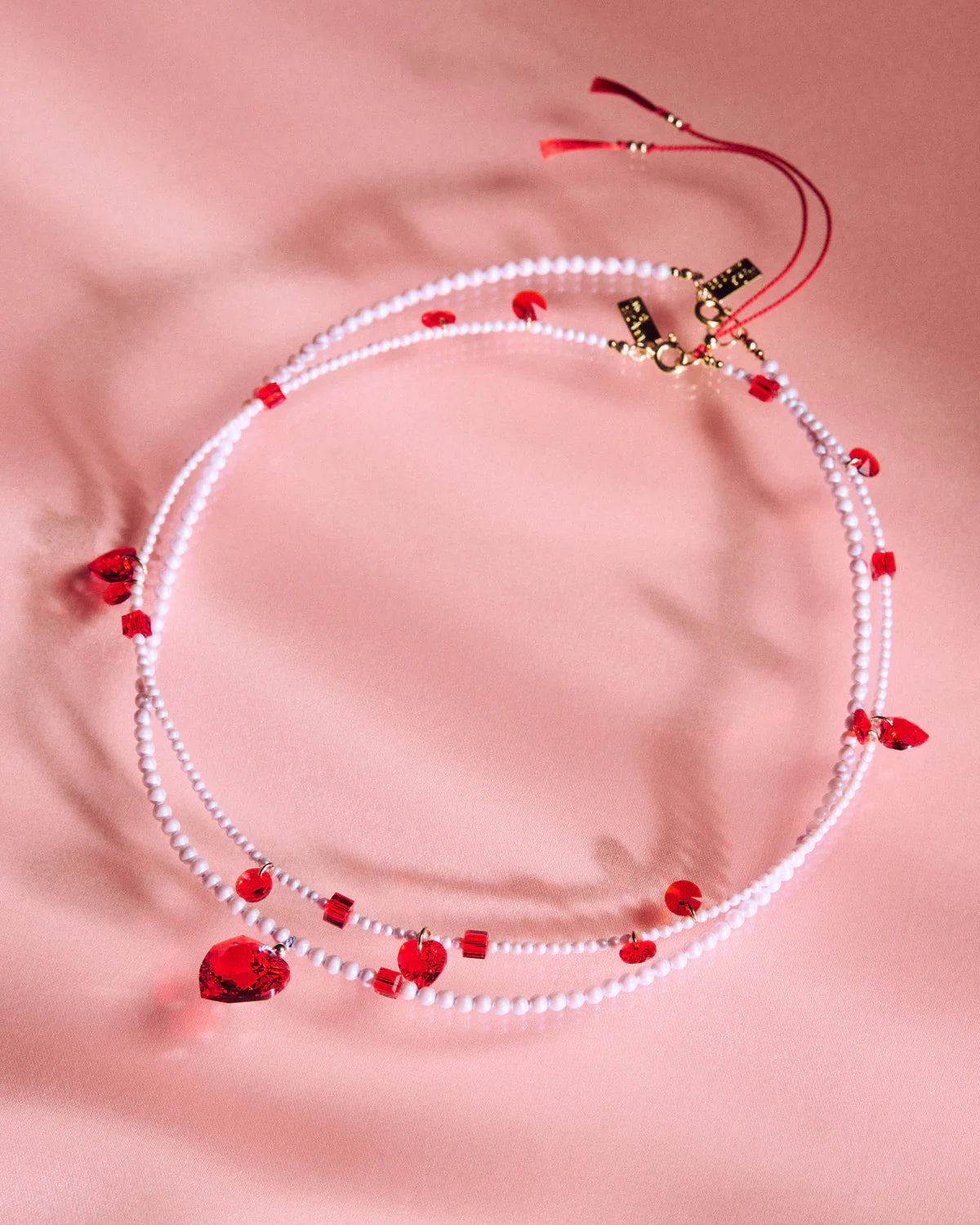 Abacus Row Confetti Necklace - Amour