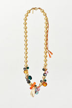 Load image into Gallery viewer, Abacus Row Moon Flower Necklace - No. 13
