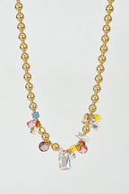 Abacus Row Moon Flower Necklace - No. 16