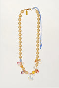 Abacus Row Moon Flower Necklace - No. 16
