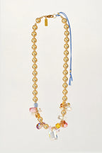Abacus Row Moon Flower Necklace - No. 16