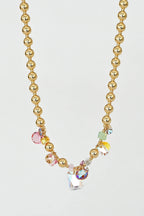 Abacus Row Moon Flower Necklace - No. 17