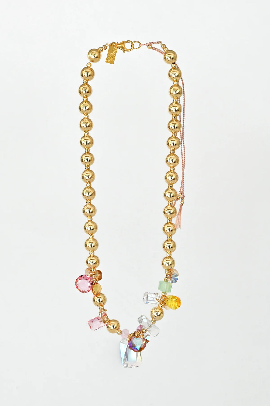 Abacus Row Moon Flower Necklace - No. 17