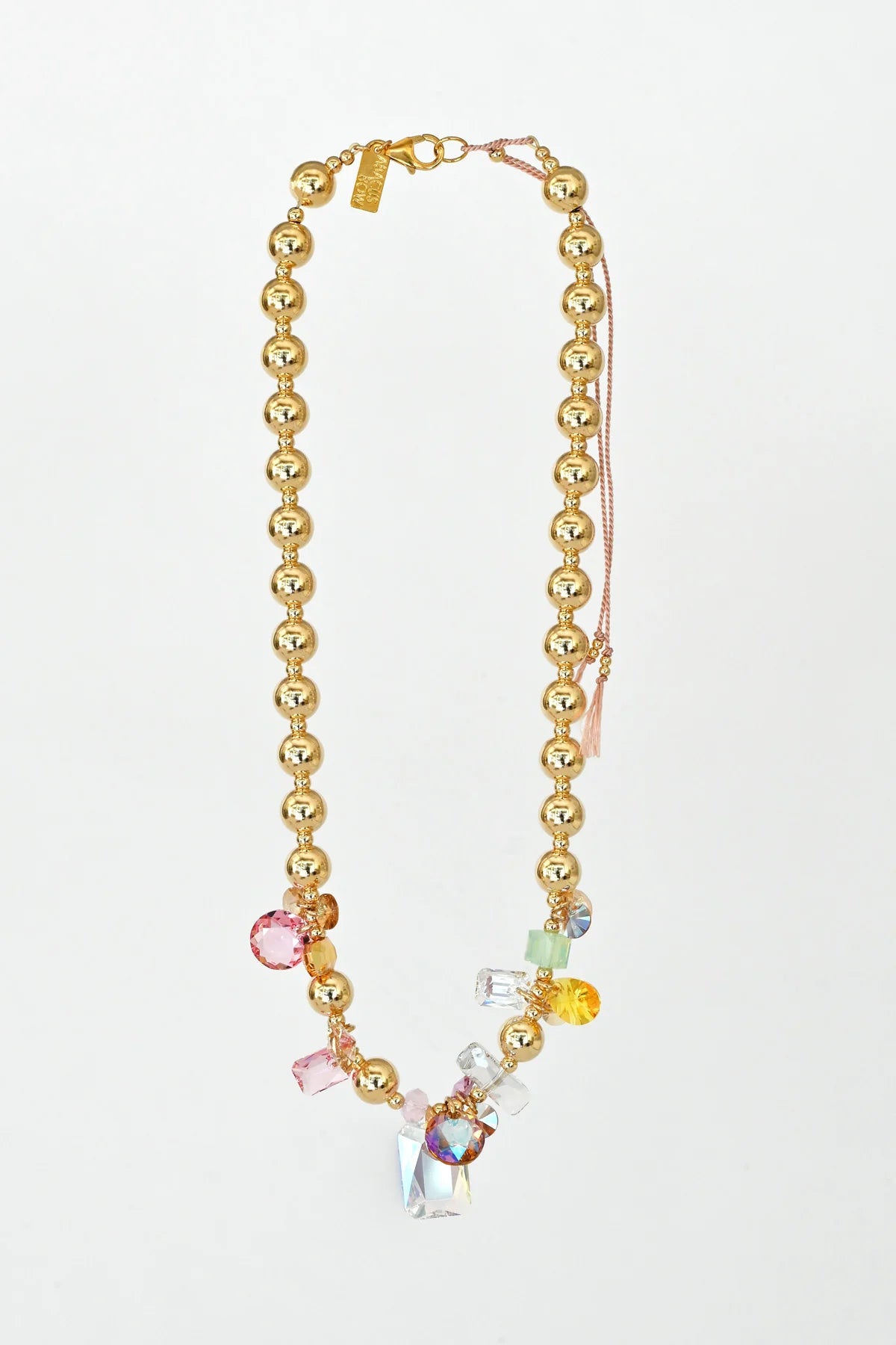 Abacus Row Moon Flower Necklace - No. 17