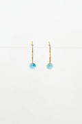 Abacus Row Small Petal Earrings - Blue Star