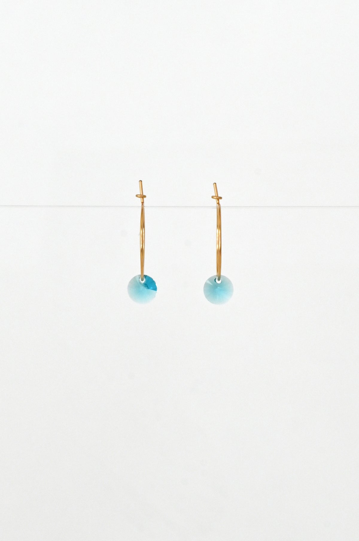 Abacus Row Small Petal Earrings - Blue Star