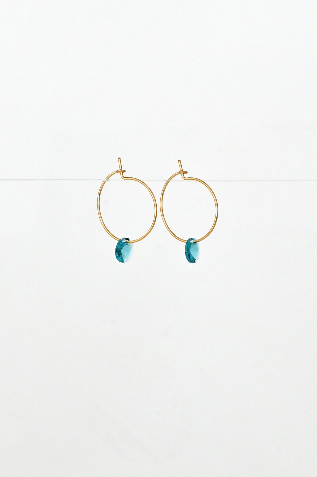 Abacus Row Small Petal Earrings - Blue Star