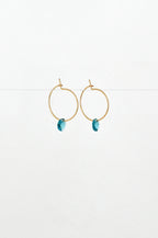 Abacus Row Small Petal Earrings - Blue Star