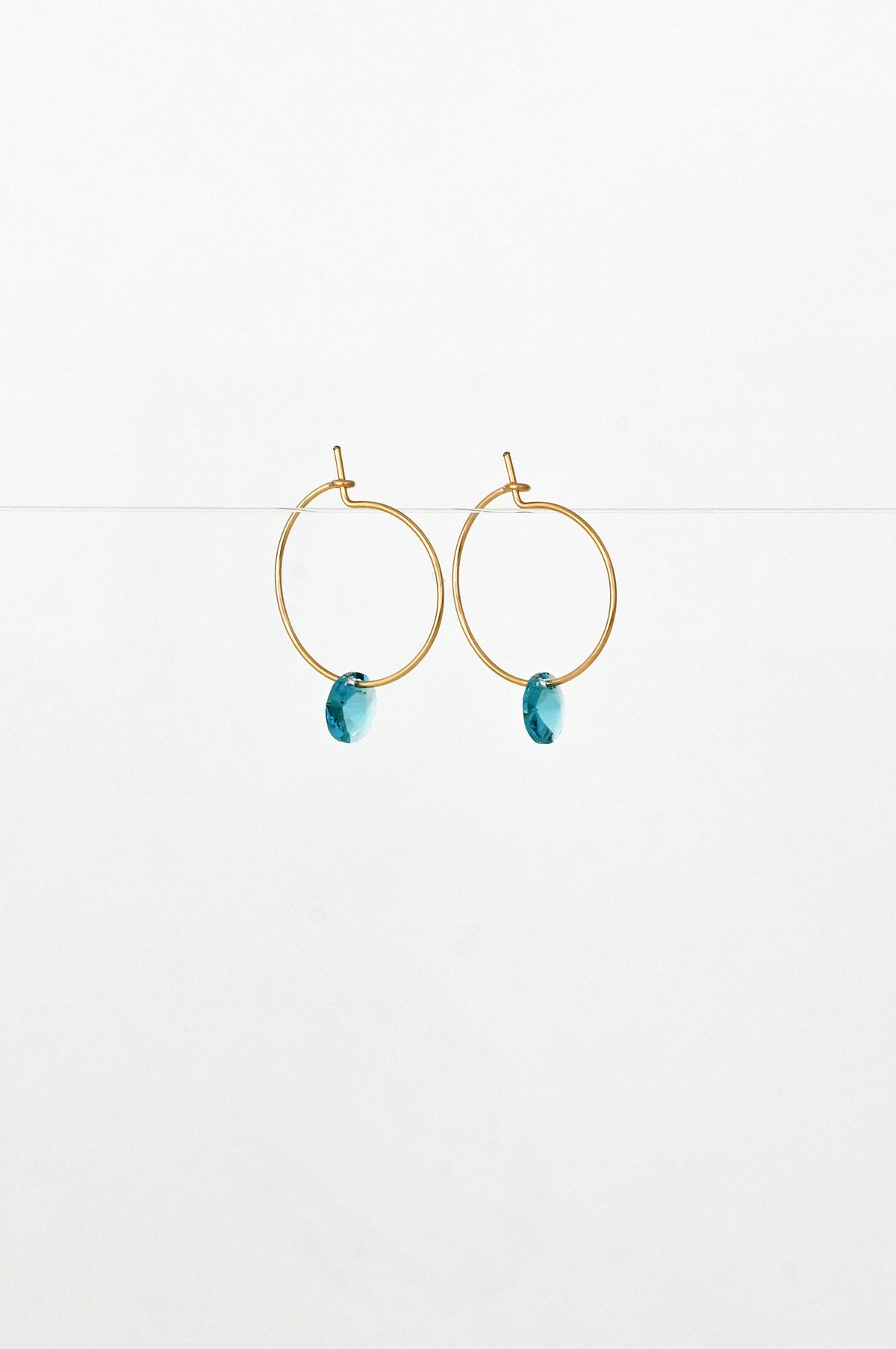 Abacus Row Small Petal Earrings - Blue Star