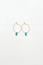 Load image into Gallery viewer, Abacus Row Small Petal Earrings - Blue Star
