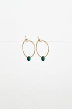 Load image into Gallery viewer, Abacus Row Small Petal Earrings - Spirulina
