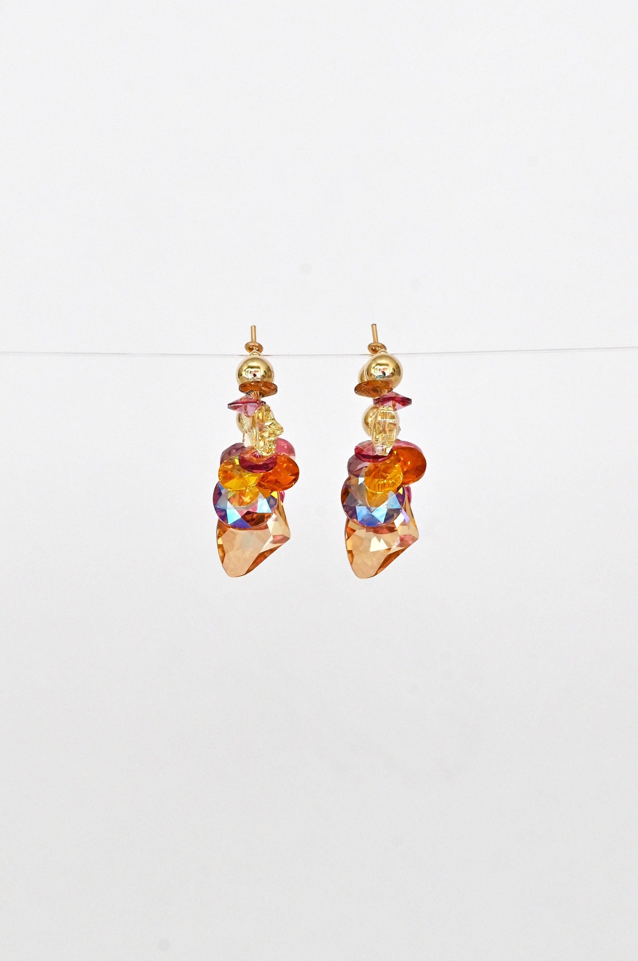 Abacus Row Gold Star Earrings - No. 1*