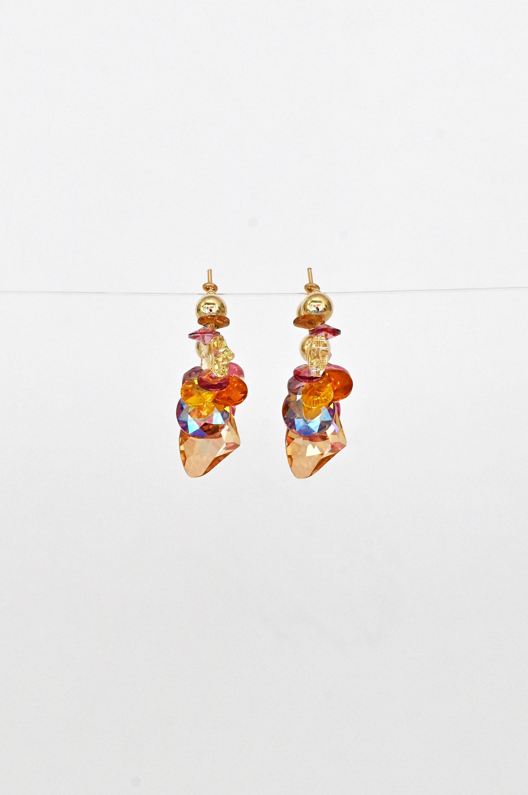Abacus Row Gold Star Earrings - No. 1*