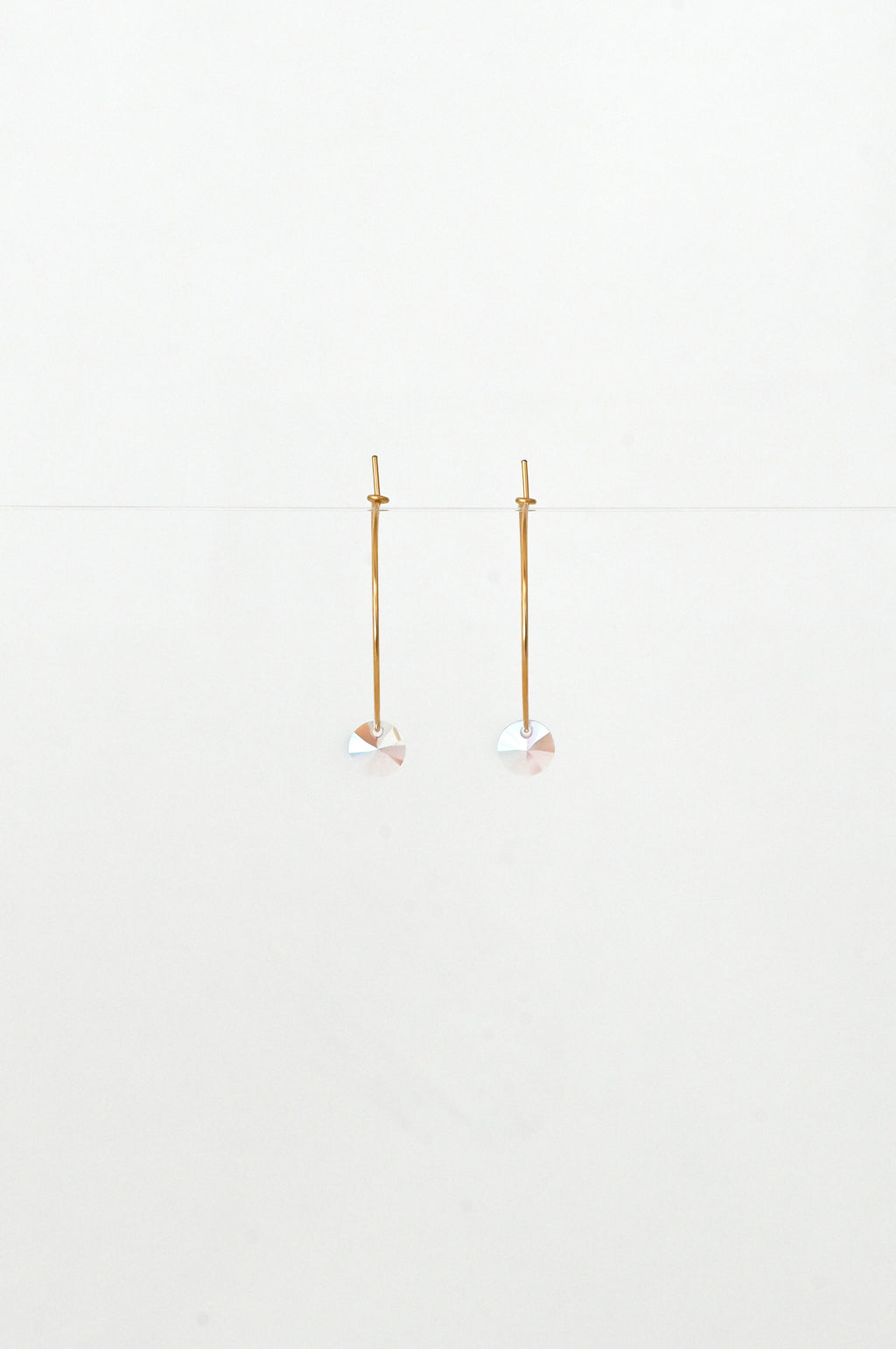 Abacus Row Large Petal Earrings - Pink Rose