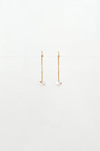 Abacus Row Large Petal Earrings - Pink Rose