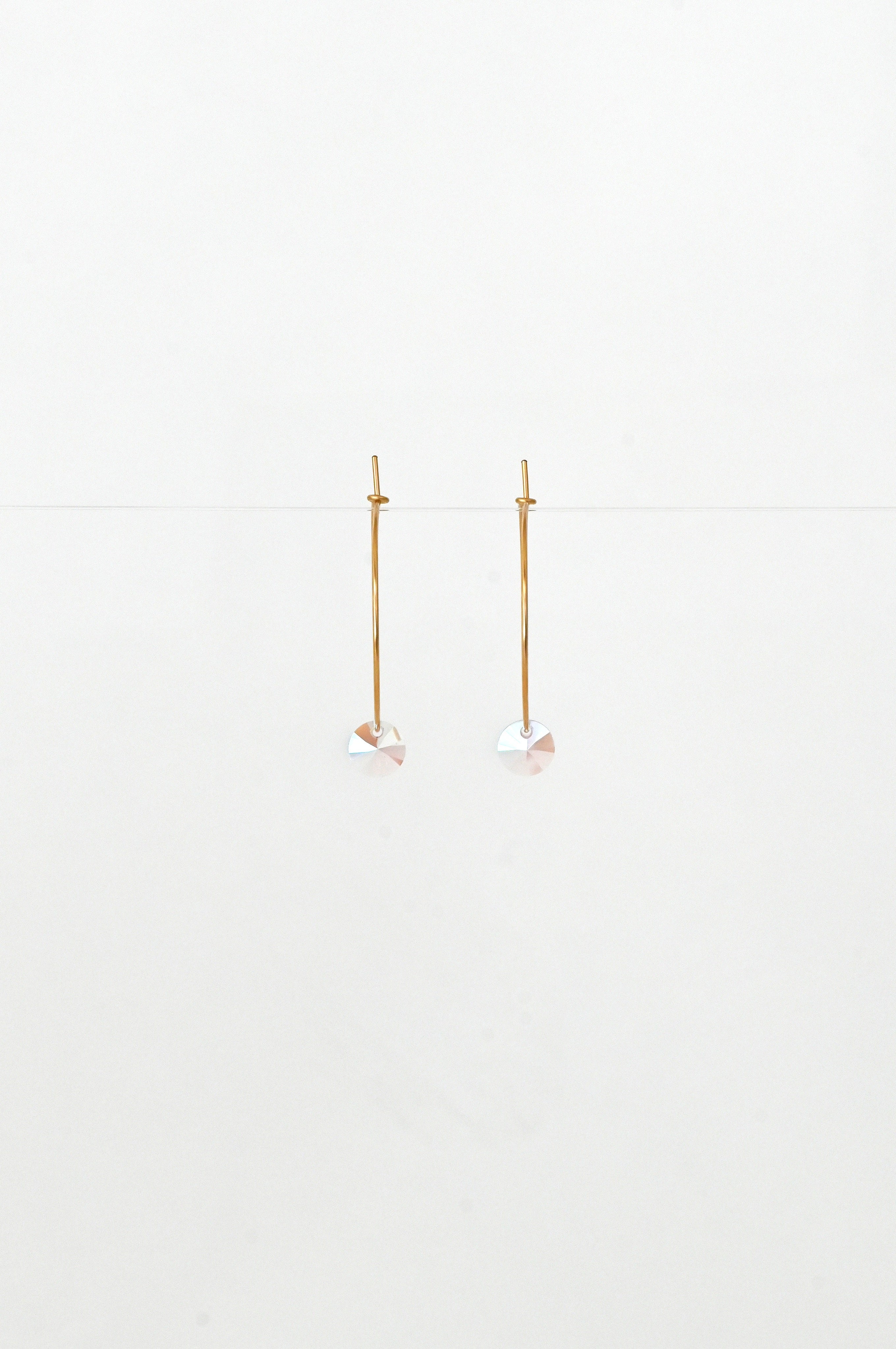 Abacus Row Large Petal Earrings - Pink Rose