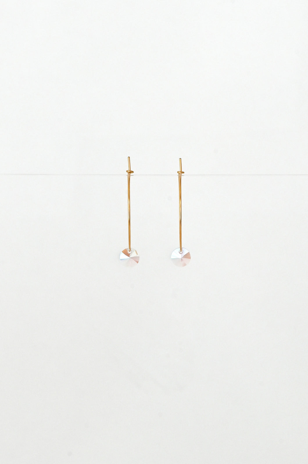 Abacus Row Large Petal Earrings - Pink Rose