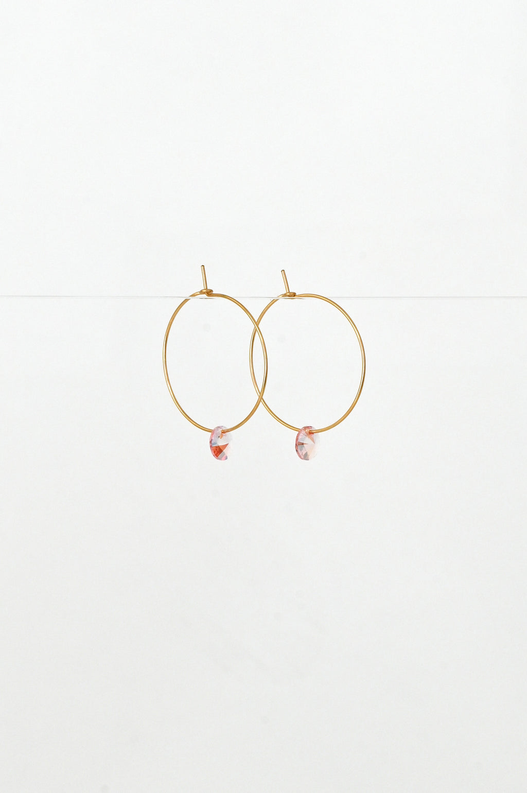 Abacus Row Large Petal Earrings - Pink Rose
