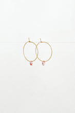 Load image into Gallery viewer, Abacus Row Large Petal Earrings - Pink Rose
