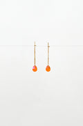 Abacus Row Large Petal Earrings - Poppy