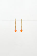 Abacus Row Large Petal Earrings - Poppy