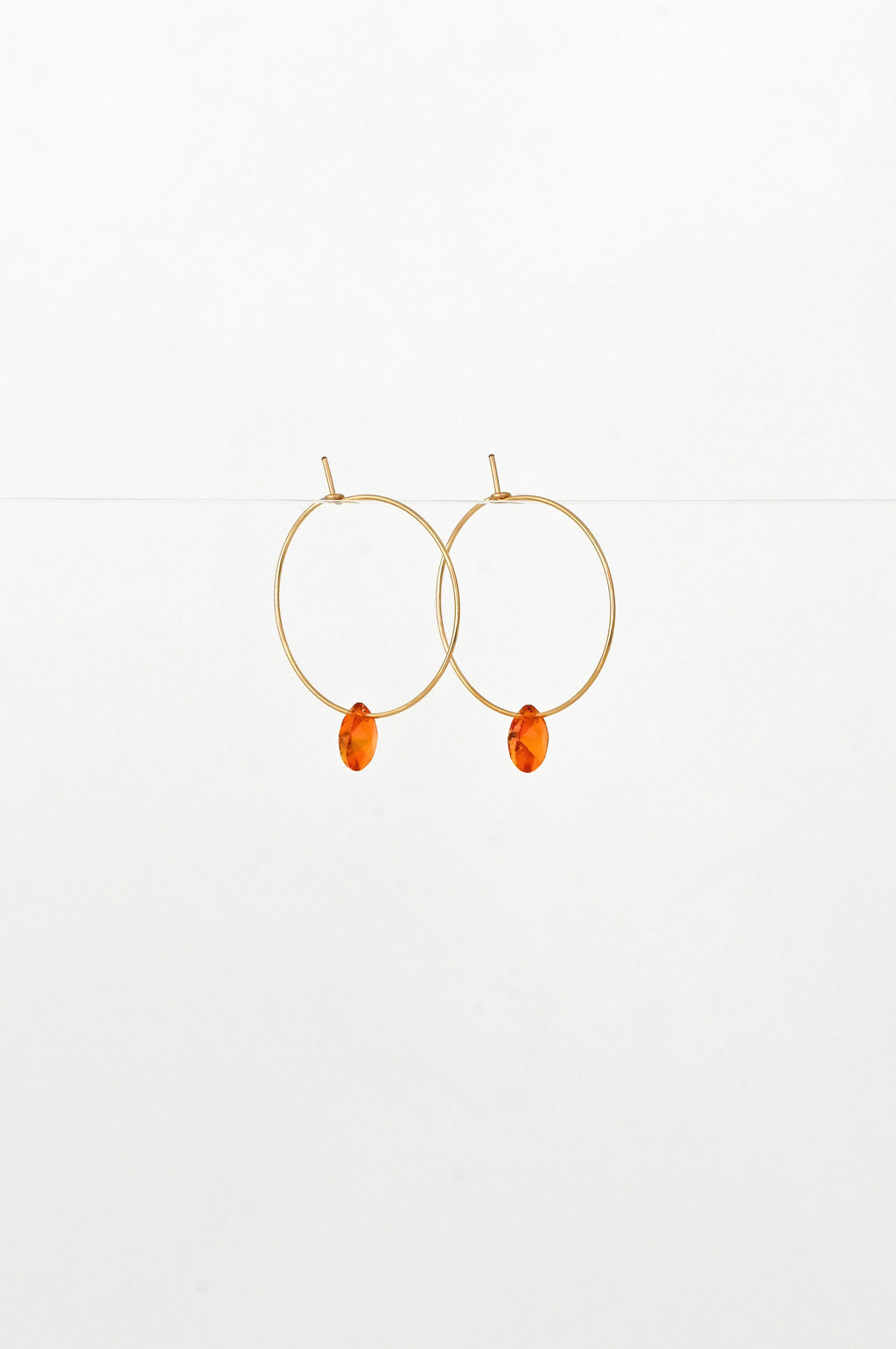 Abacus Row Large Petal Earrings - Poppy