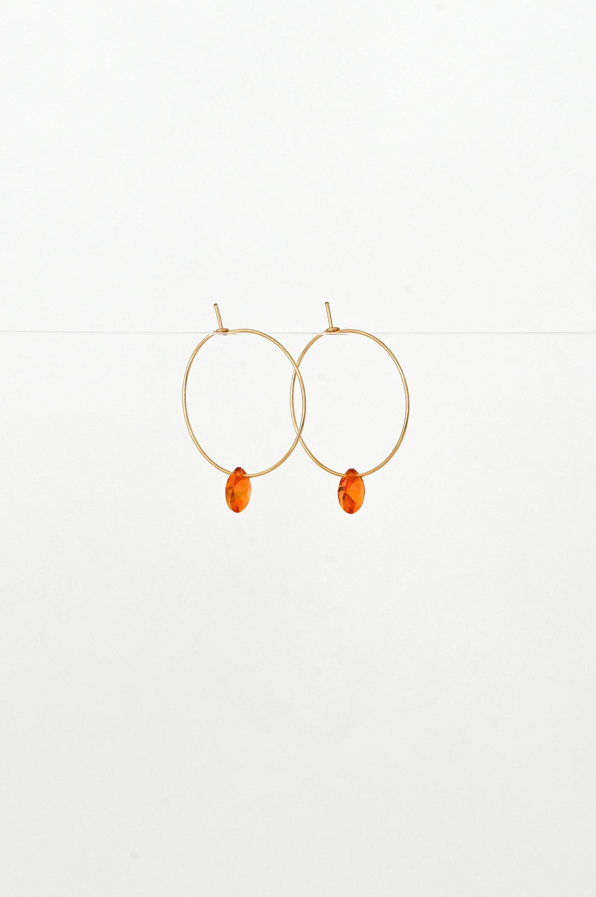 Abacus Row Large Petal Earrings - Poppy