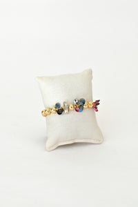 Abacus Row Moon Flower Bracelet - No. 14