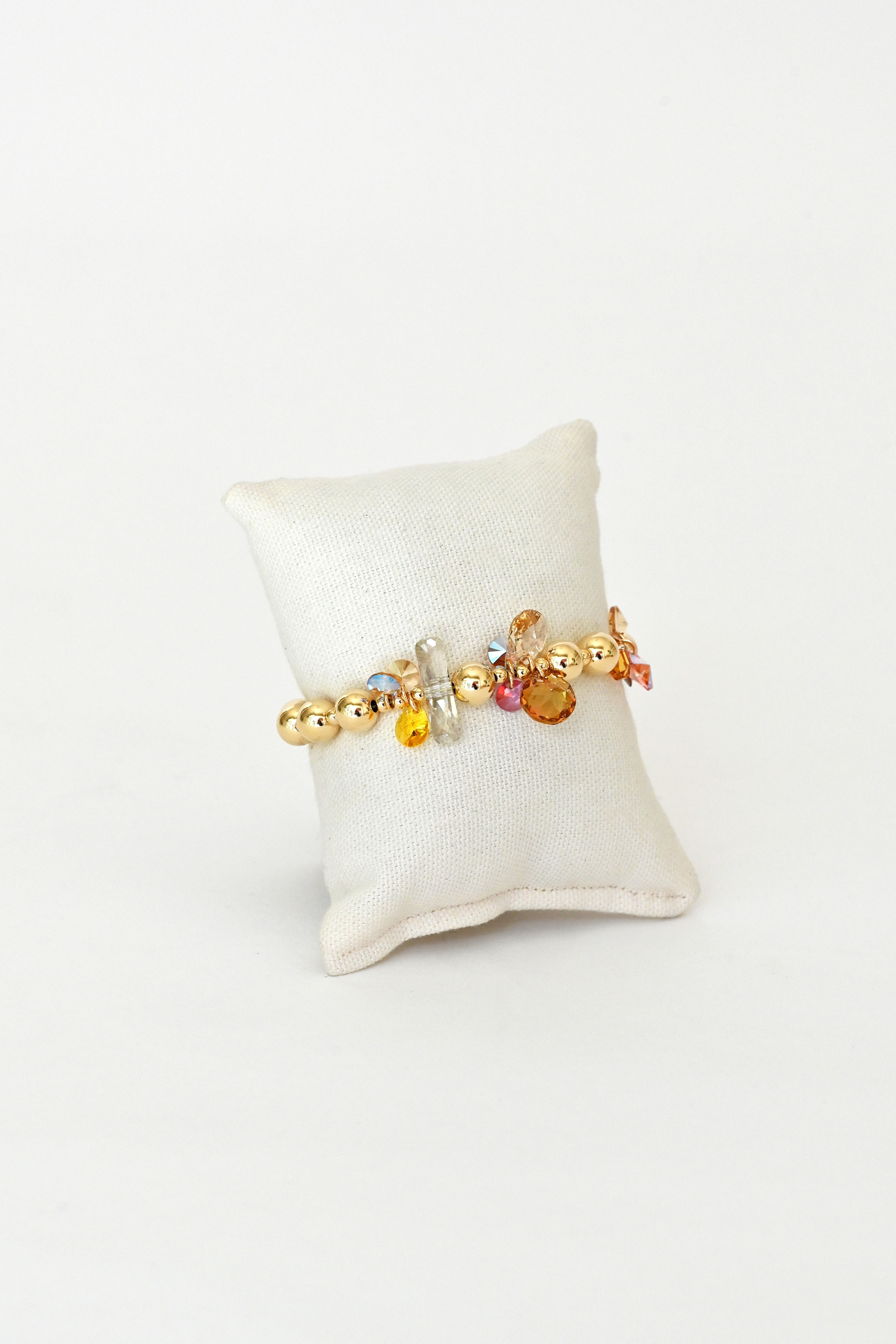 Abacus Row Moon Flower Bracelet - No. 15