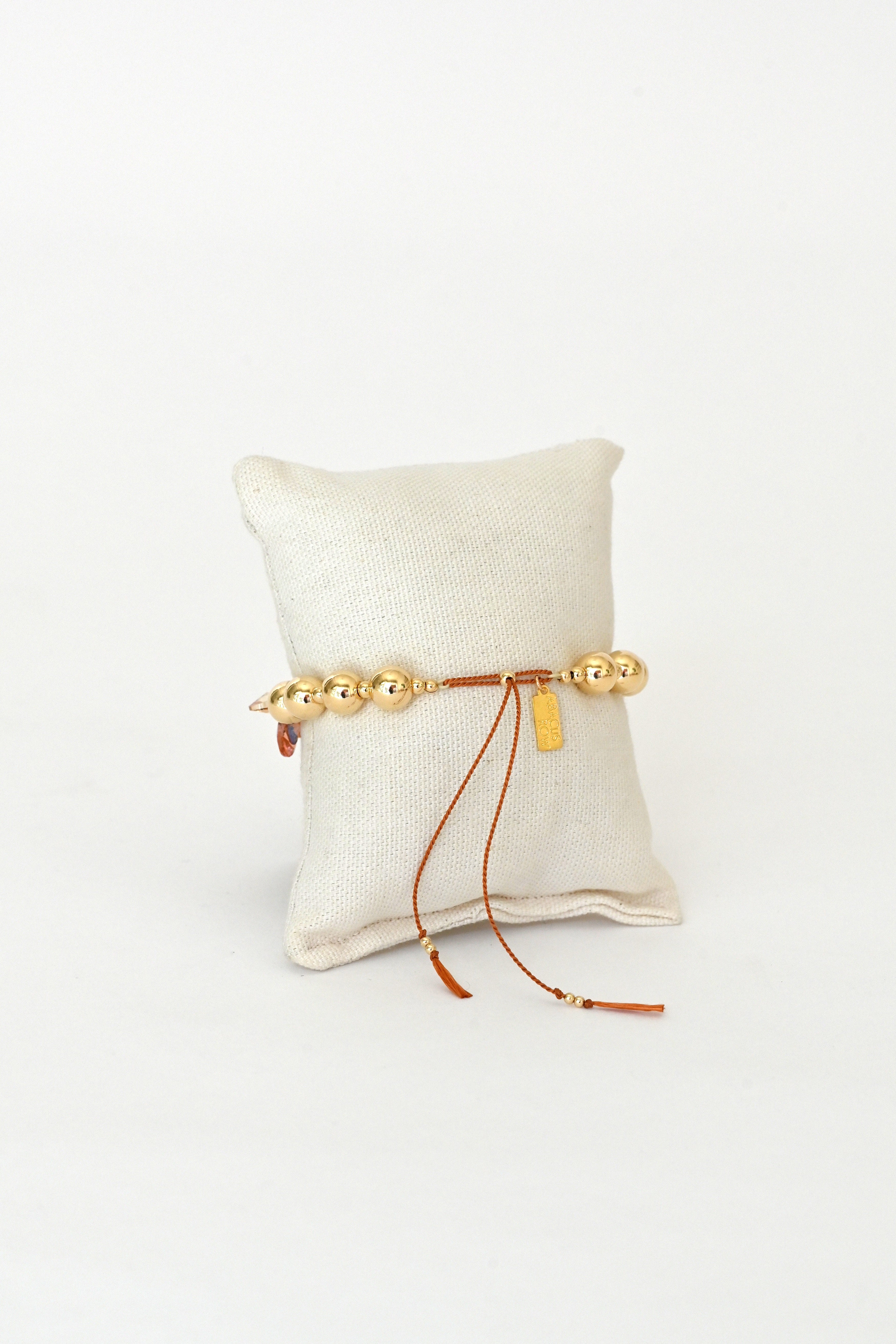 Abacus Row Moon Flower Bracelet - No. 15
