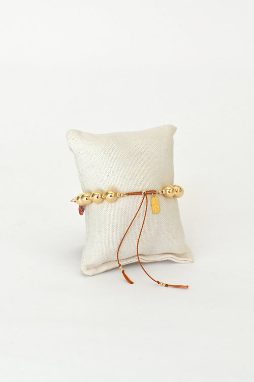 Abacus Row Moon Flower Bracelet - No. 15
