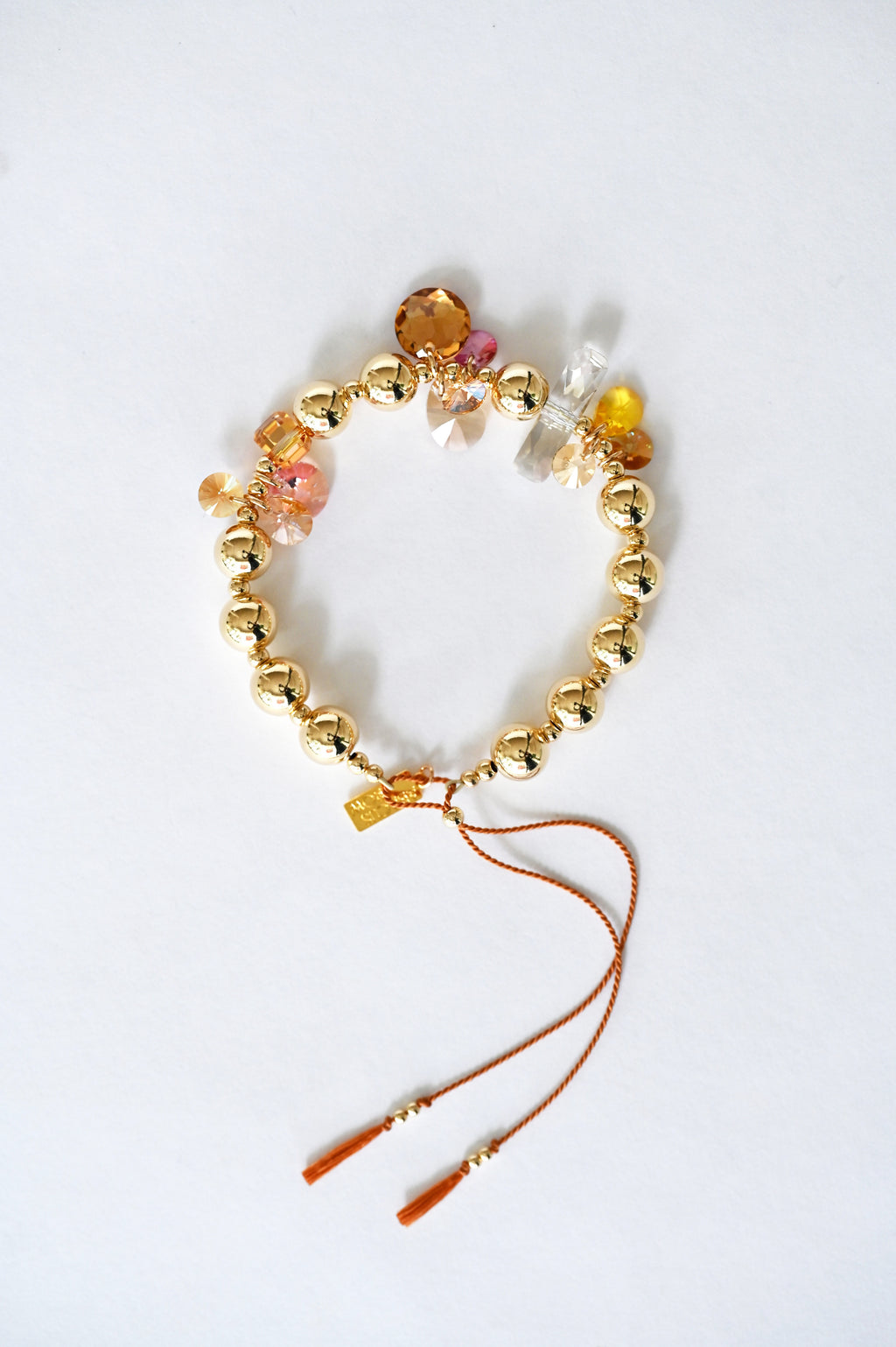 Abacus Row Moon Flower Bracelet - No. 15