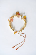 Abacus Row Moon Flower Bracelet - No. 15