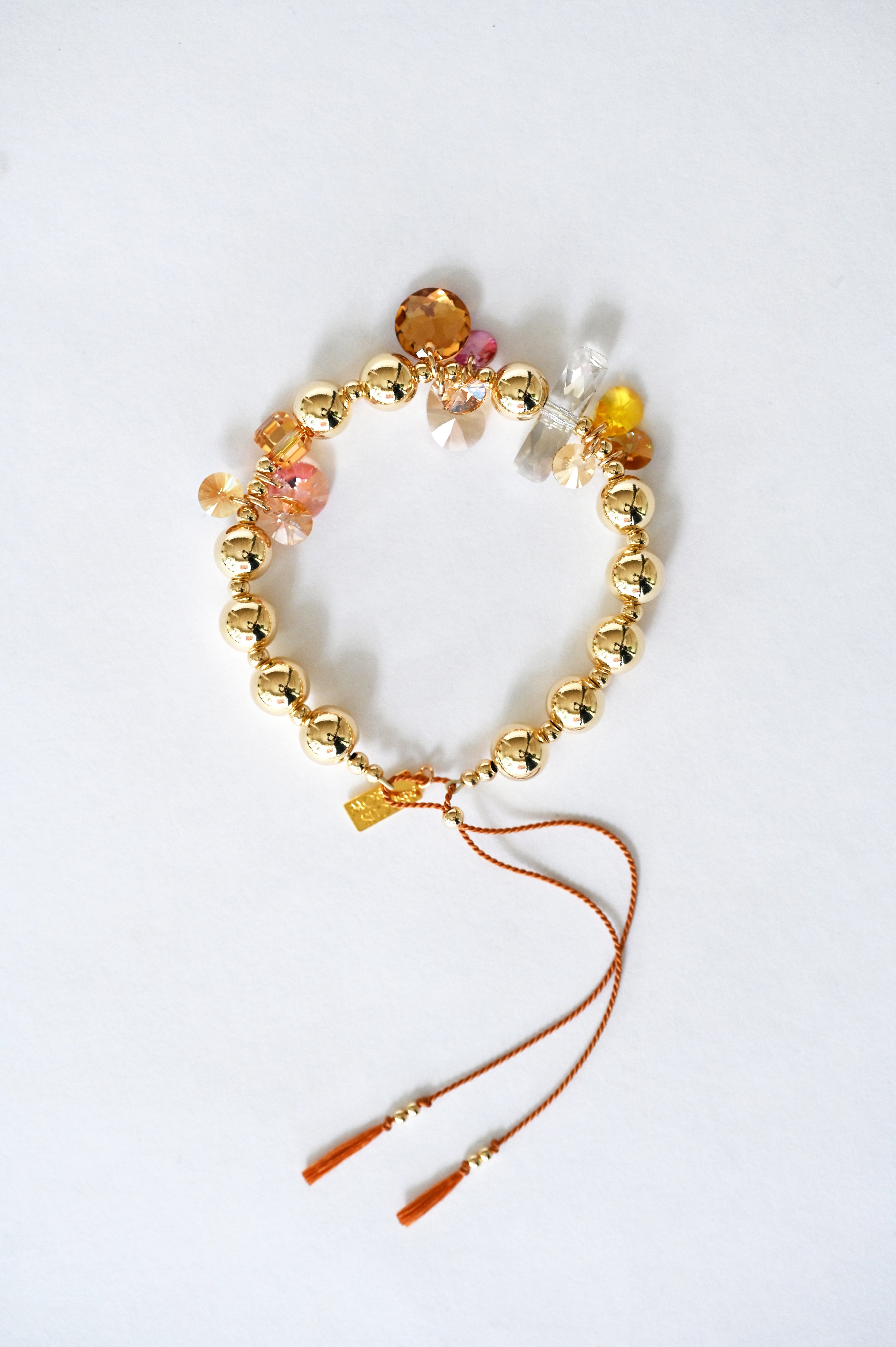 Abacus Row Moon Flower Bracelet - No. 15