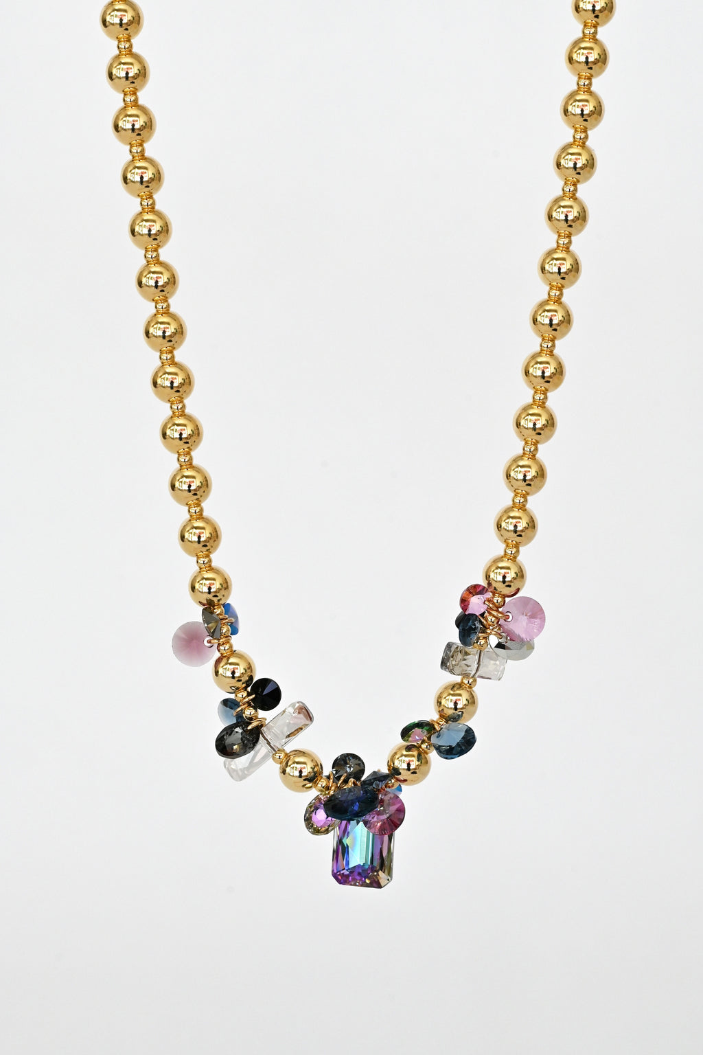 Abacus Row Moon Flower Necklace - No. 14