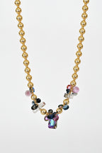 Abacus Row Moon Flower Necklace - No. 14