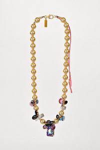Abacus Row Moon Flower Necklace - No. 14