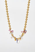 Abacus Row Moon Flower Necklace - No. 15