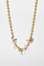 Abacus Row Moon Flower Necklace - No. 15