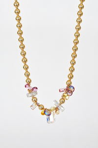 Abacus Row Moon Flower Necklace - No. 15