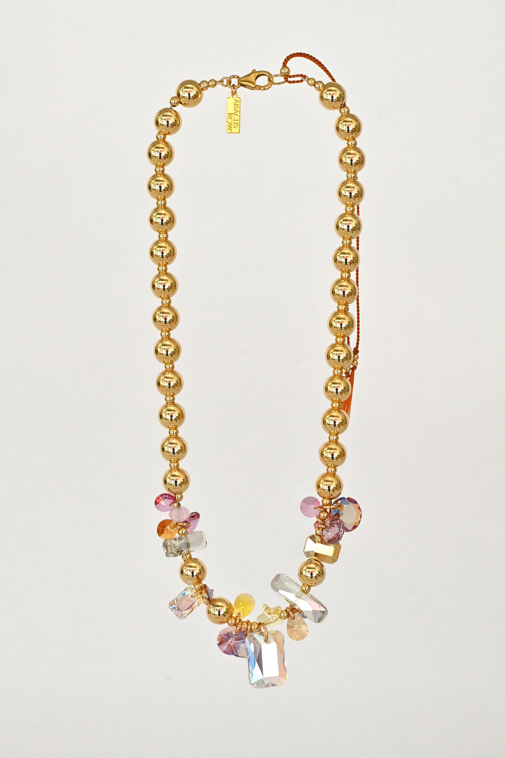 Abacus Row Moon Flower Necklace - No. 15
