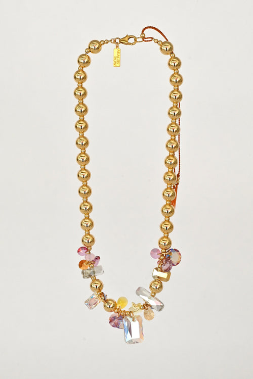 Abacus Row Moon Flower Necklace - No. 15