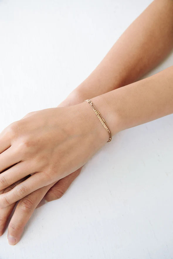 Abacus Row Orion Bracelet - Blush / 6.5"