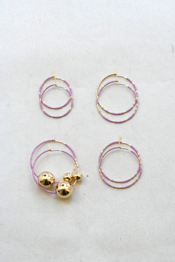 Abacus Row Callisto Hoops - Blossom